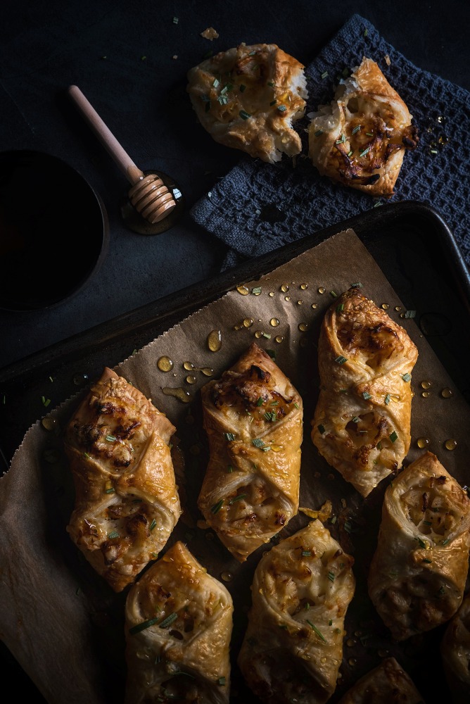 Cheese & Apple Pastry Snacks